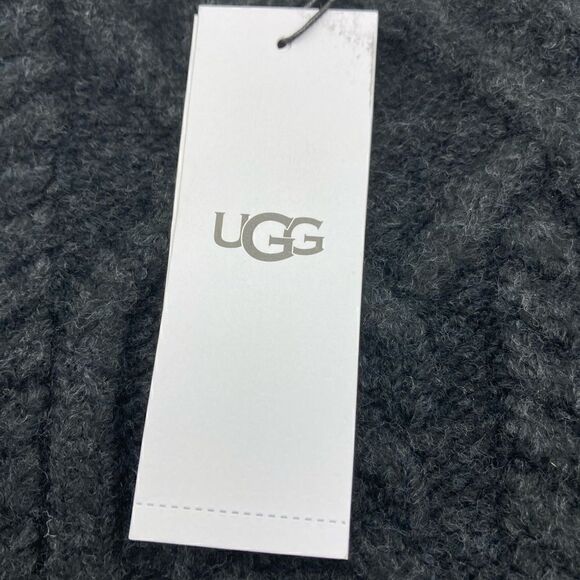 NWT UGG-Janae Cable Knit Black Sweater Size L - Picture 4 of 7
